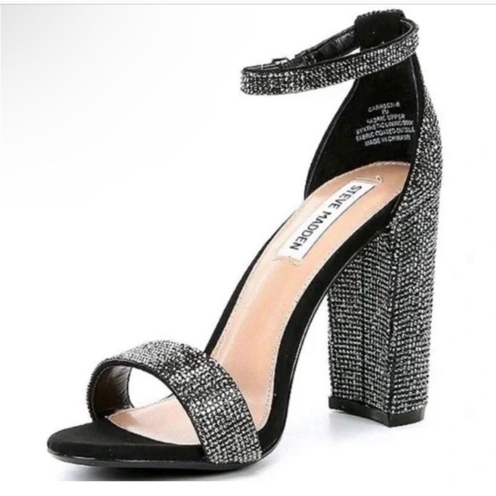 Steve Madden Black Crystal Shoe  Sz10 (New) Perfect for Prom, Graduation Wedding